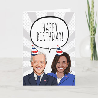 Tarjeta Cumpleaños feliz de Joe & Kamala Card