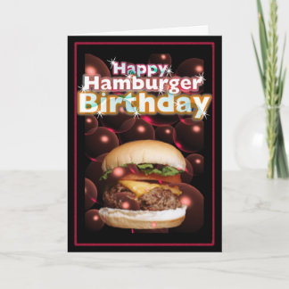 Tarjeta Cumpleaños feliz de la hamburguesa por Valxart