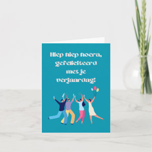 Tarjeta Cumpleaños feliz de los holandeses