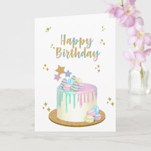 Tarjeta Cumpleaños Feliz de Unicornio