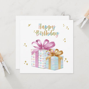 Tarjeta Cumpleaños Feliz de Unicornio