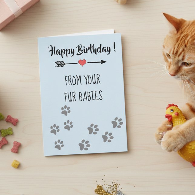Tarjeta Cumpleaños feliz de varios Mascotas gatos de perro (Subido por el creador)