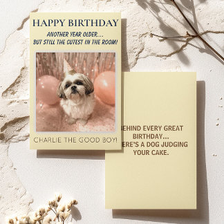 Tarjeta Cumpleaños Feliz Divertido Personalizado Con Foto 