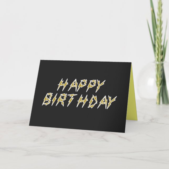 Tarjeta Cumpleaños Feliz Eléctrico (Anverso)