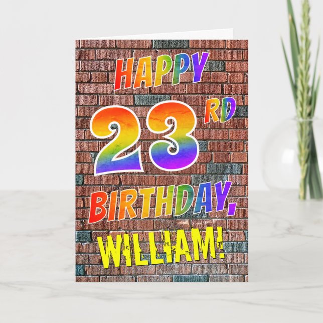 Tarjeta CUMPLEAÑOS FELIZ inspirado pintada de la mirada (Anverso)