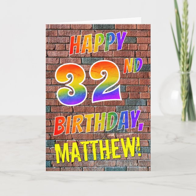 Tarjeta CUMPLEAÑOS FELIZ inspirado pintada de la mirada (Anverso)