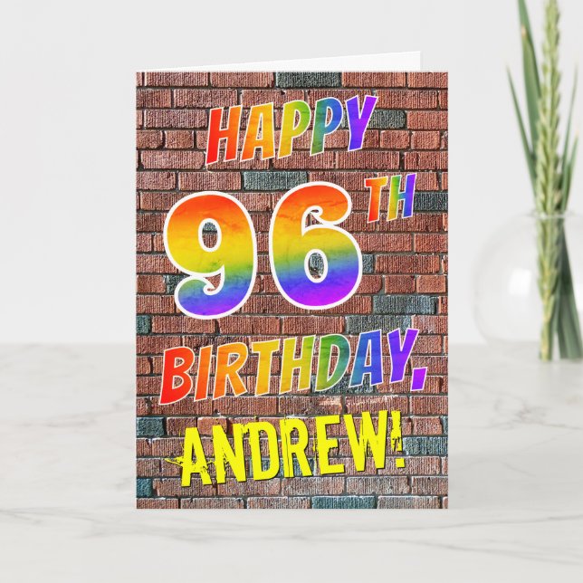 Tarjeta CUMPLEAÑOS FELIZ inspirado pintada de la mirada (Anverso)