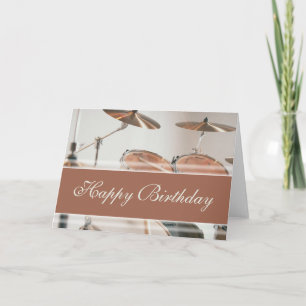 Tarjeta Cumpleaños feliz - Kit de tambor