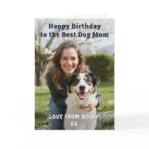 Cumpleaños Feliz Mamá Perro Personalizado Foto Mas