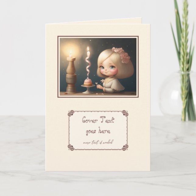 Tarjeta Cumpleaños Feliz Niña 01 (Anverso)