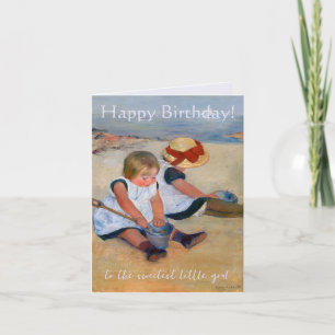 Tarjeta Cumpleaños feliz niños personalizados jugando en l