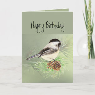 Tarjeta Cumpleaños feliz para todos los pájaros de pollo