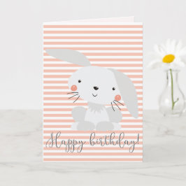 Tarjeta Cumpleaños feliz - Pequeños conejitos