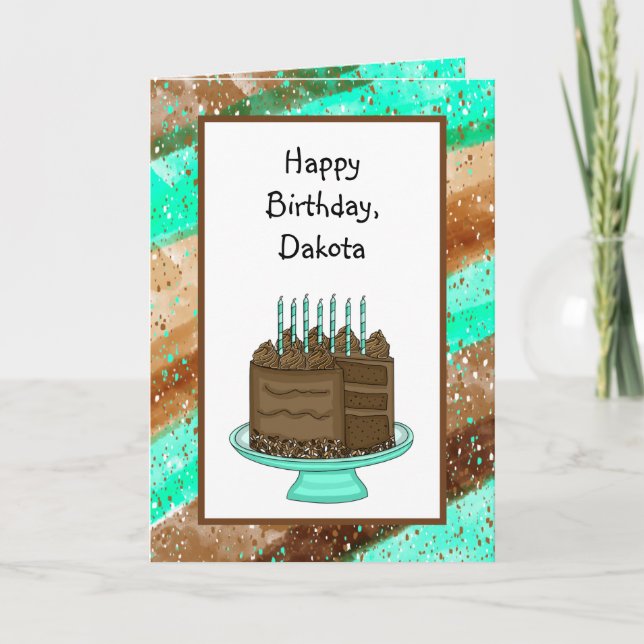 Tarjeta Cumpleaños Feliz Personalizado (Anverso)