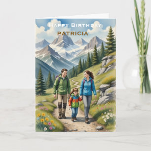 Tarjeta Cumpleaños Feliz Personalizado Aventurero Escalado