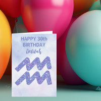 Cumpleaños feliz personalizado signo de Acuario mo