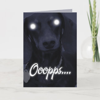 Tarjeta Cumpleaños feliz - Velas trucadas - Dachshund
