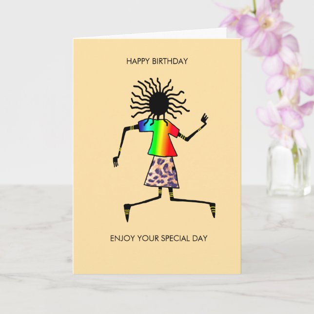 Tarjeta Cumpleaños feliz, Vibe de música (Orquídea)