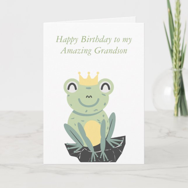 Tarjeta Cumpleaños feliz y personalizable para un niño (Anverso)