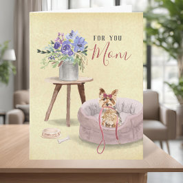 Tarjeta Cumpleaños Feliz Yorkie Acuarela Nombre Personaliz