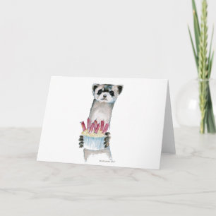 Tarjeta Cumpleaños Ferret