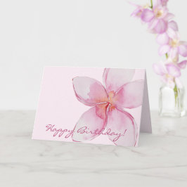 Tarjeta Cumpleaños | Flor acuática hawaiana