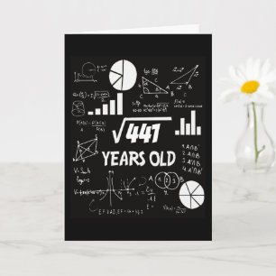 Tarjeta Cumpleaños friki con ecuaciones matemáticas person