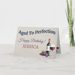 Tarjeta Cumpleaños Funny Elegante