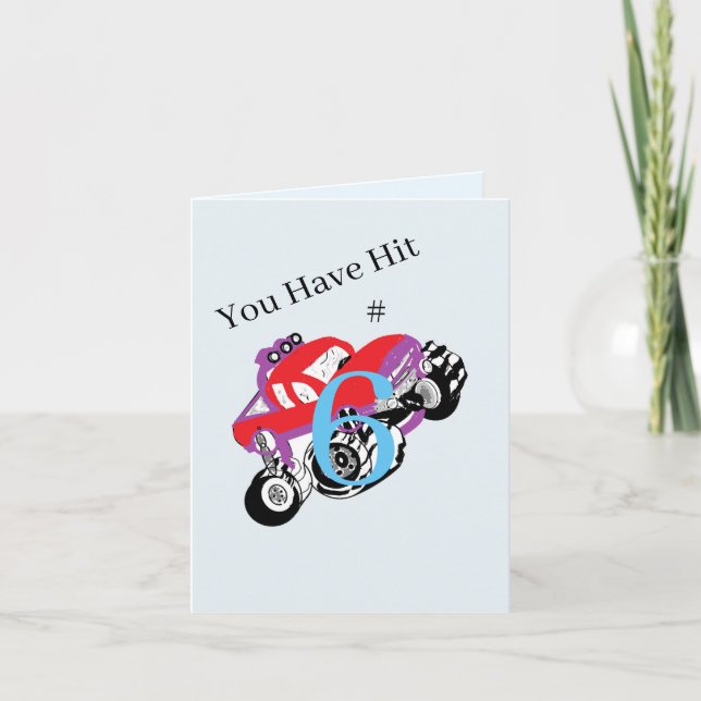 Tarjeta Cumpleaños G Card : 6 Cumpleaños (Anverso)