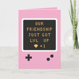 Tarjeta Cumpleaños Gameboy Nivel de Amistad Sube 