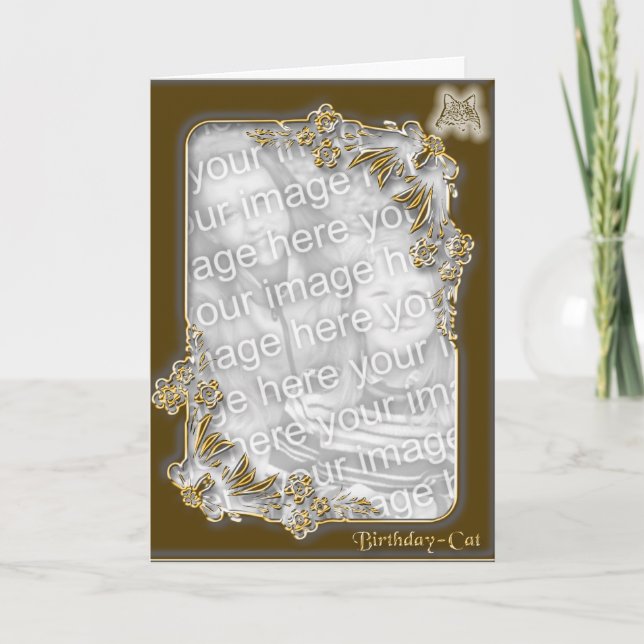 Tarjeta Cumpleaños - gato 2 (Anverso)