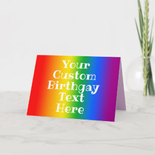Tarjeta Cumpleaños Gay Personalizado