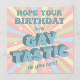Tarjeta Cumpleaños Gay Tástico