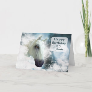 Tarjeta Cumpleaños gemelo Espíritu árabe Caballo