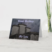 Cumpleaños gótico divertido del cementerio