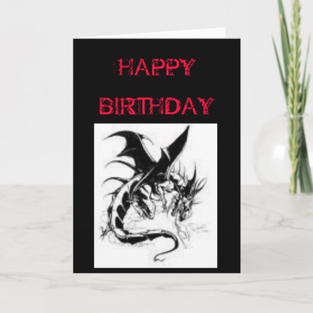 TARJETA CUMPLEAÑOS GÓTICOS (Anverso)