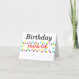 Tarjeta Cumpleaños Gracias Lunares Globos