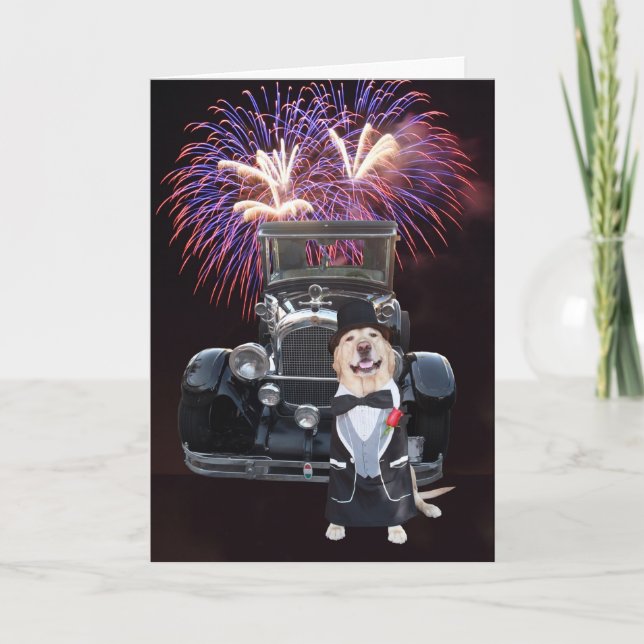 Tarjeta Cumpleaños Gracioso Formal (Anverso)