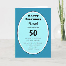 Tarjeta Cumpleaños gracioso para él Añadir nombre y saludo