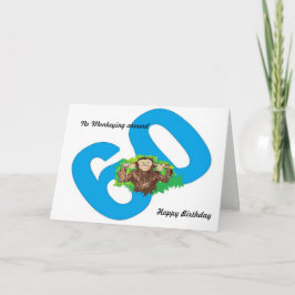 Tarjeta Cumpleaños gracioso que cumple 60 años, no se jueg