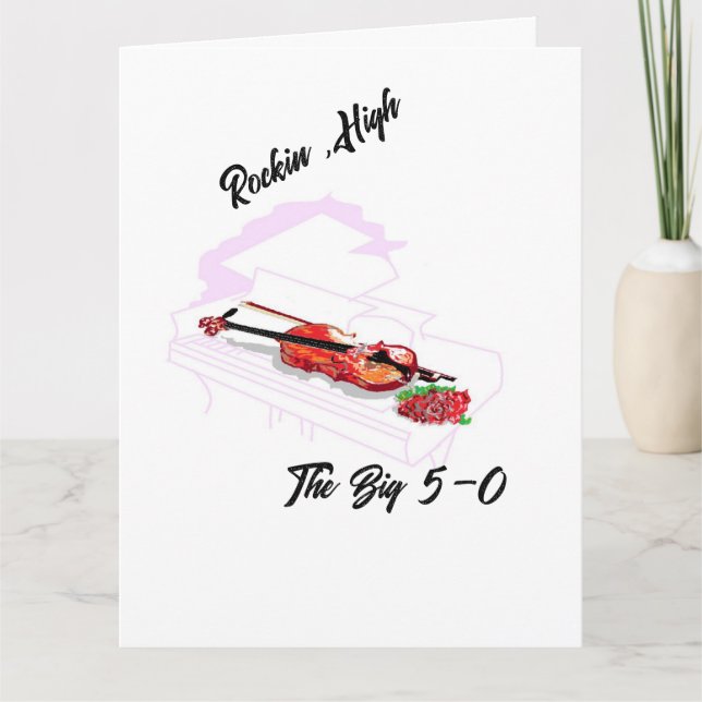 Tarjeta Cumpleaños: Gran 5-0 (Anverso)