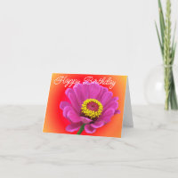 Cumpleaños gran zinnia lúdico verso de Jo Images