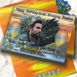 Tarjeta Cumpleaños Hermano Sunset 2295