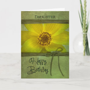 TARJETA CUMPLEAÑOS - HIJA - DÍA AMARILLA