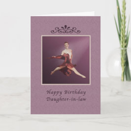 Tarjeta Cumpleaños, Hija en la ley, Saltando Ballerina