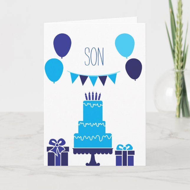 Tarjeta Cumpleaños hijo (Anverso)