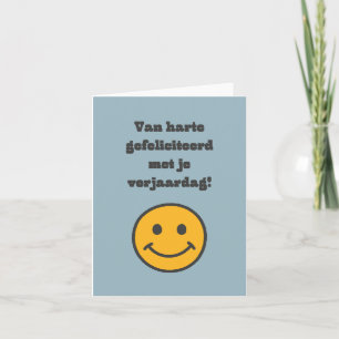 Tarjeta Cumpleaños holandés