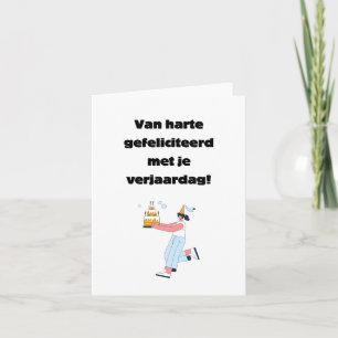 Tarjeta Cumpleaños holandés