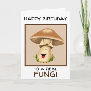 Tarjeta Cumpleaños hongi Mushroom