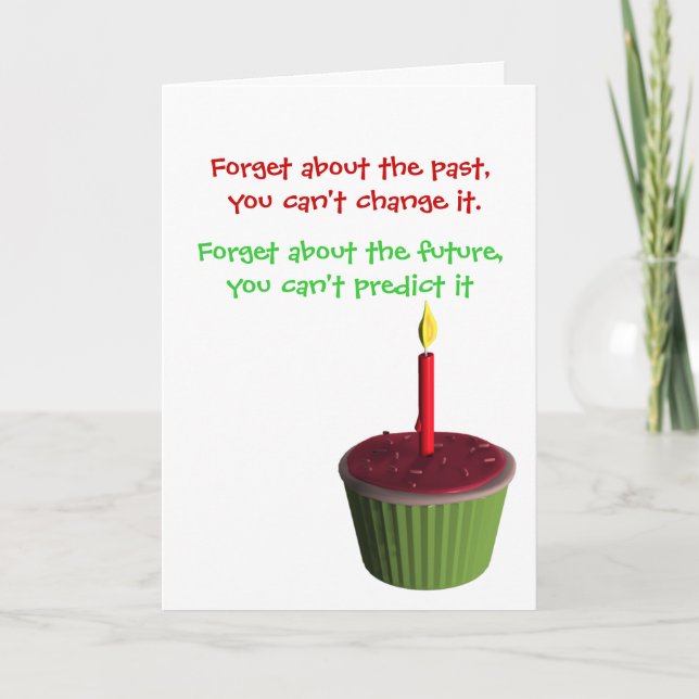Tarjeta Cumpleaños humorístico (Anverso)